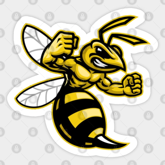 Angry hornet wasp Sticker by GAGO5